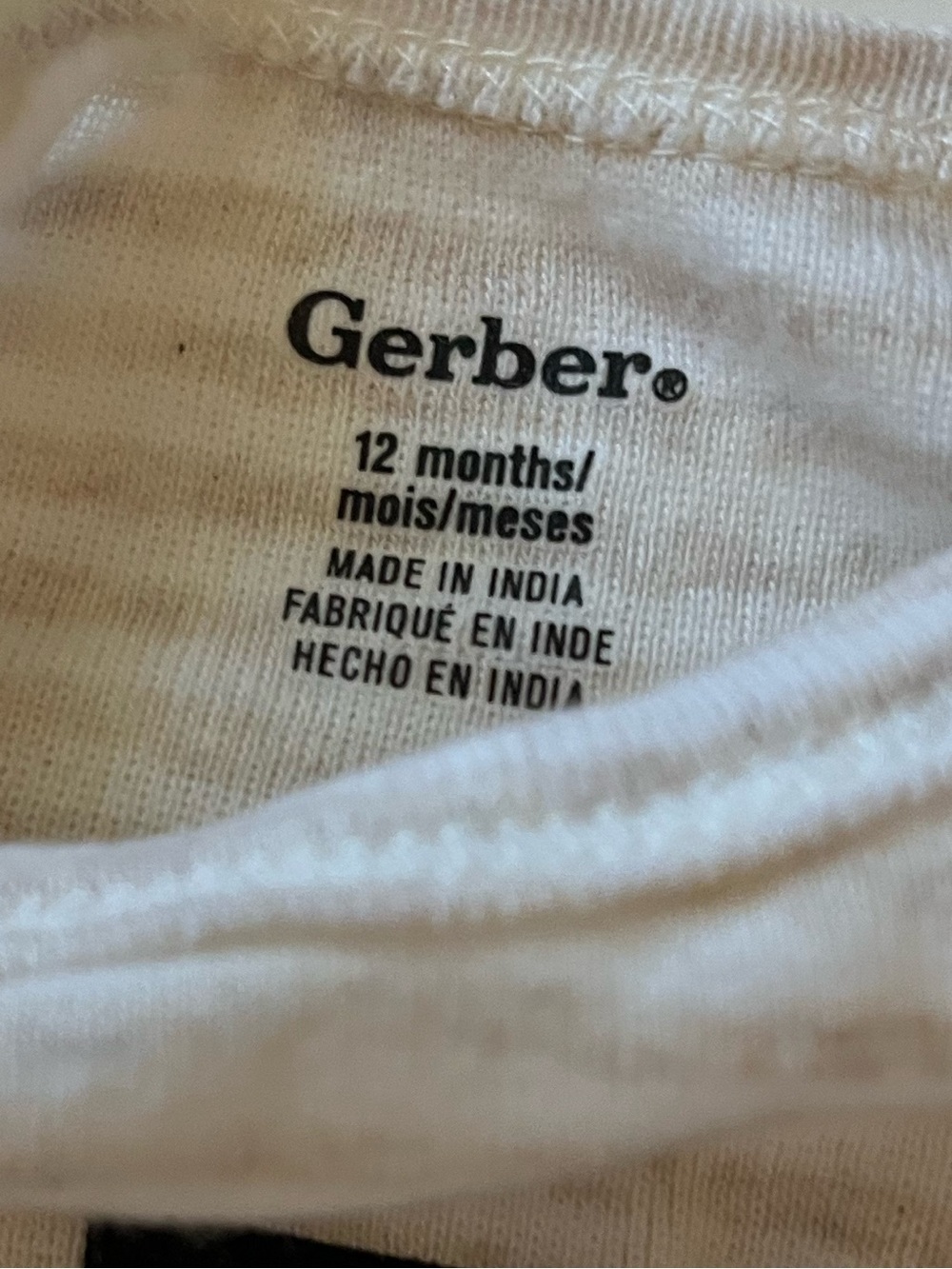 12 month Gerber onsie, sock, and bib set. - Picture 3 of 4
